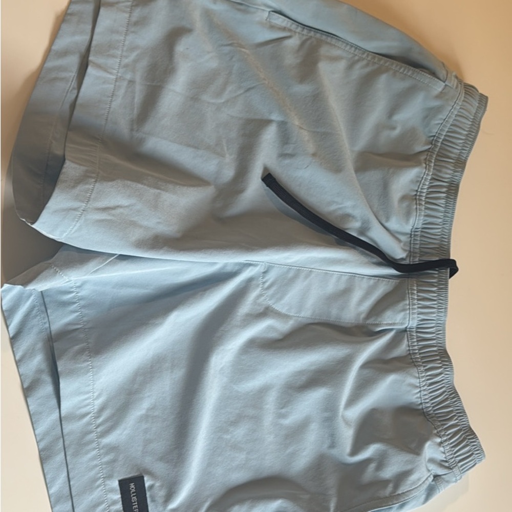 Hollister Men's Athletic Shorts in Light Blue
